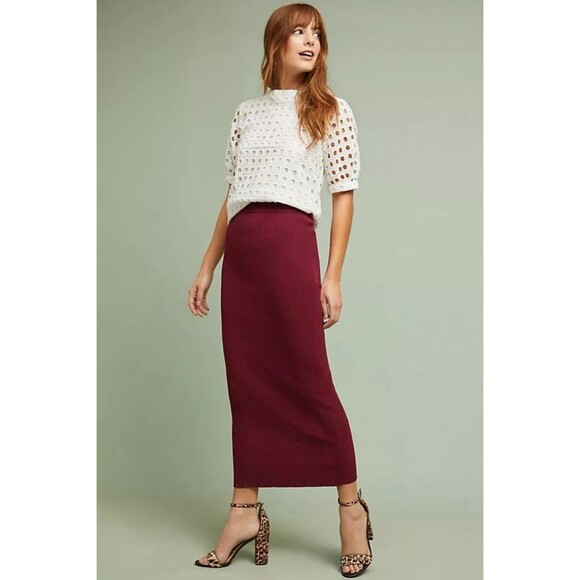 NEW ANTHROPOLOGIE WHITE EUDORA EYELET TOP BY WOLVEN SZ 8 - Picture 7 of 10